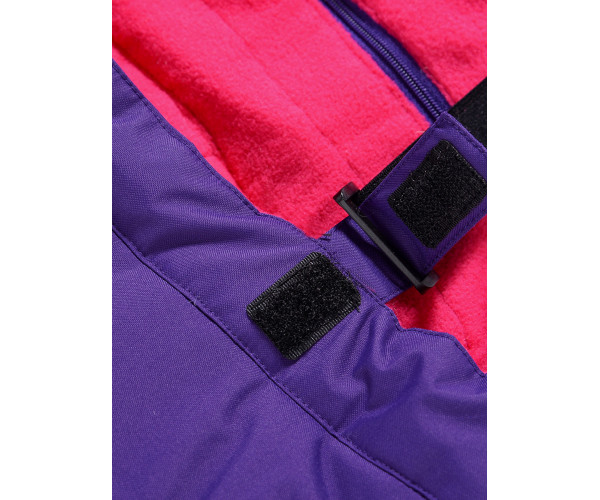 Горнолыжный костюм Valianly для девочки темно-фиолетового цвета 90081TF