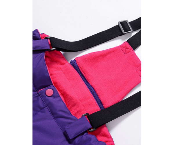 Горнолыжный костюм Valianly для девочки темно-фиолетового цвета 90081TF