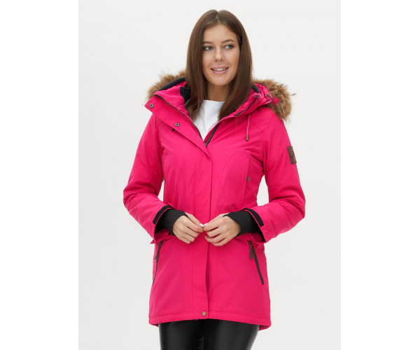 Парка женская  розового цвета 1957R