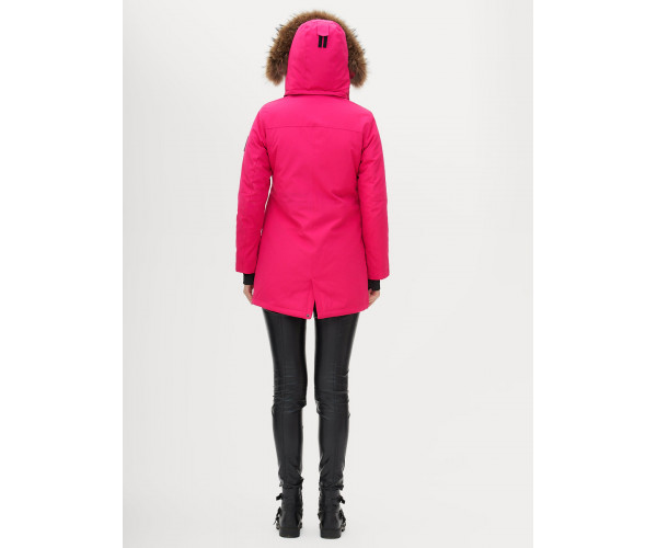 Парка женская  розового цвета 1957R