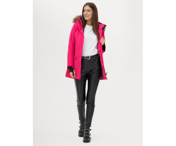 Парка женская  розового цвета 1957R