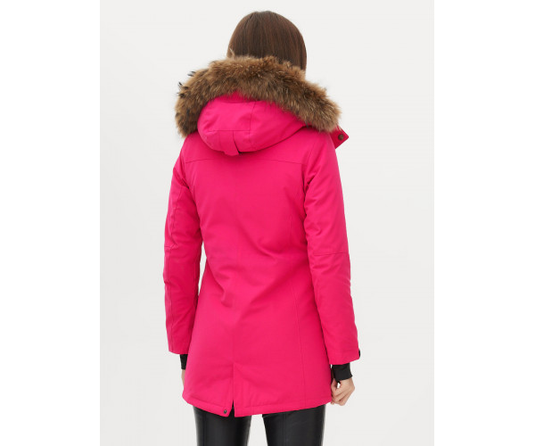 Парка женская  розового цвета 1957R