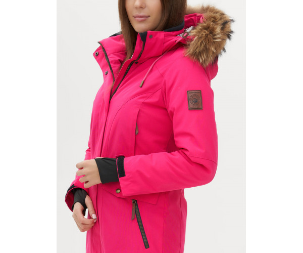 Парка женская  розового цвета 1957R