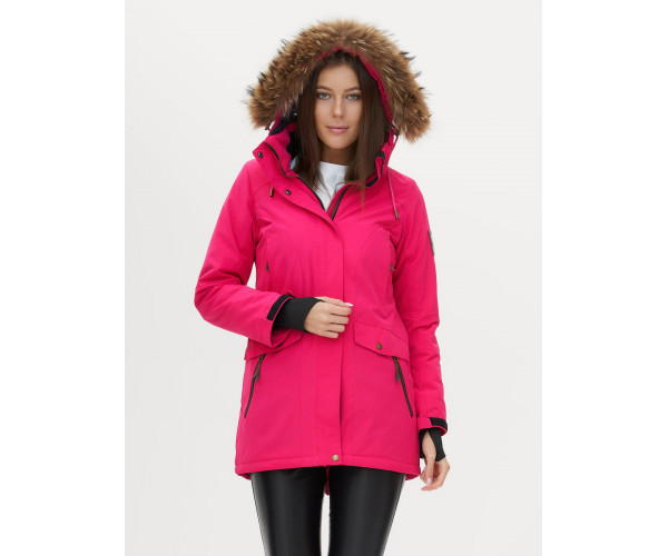 Парка женская  розового цвета 1957R