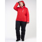 Женский зимний костюм горнолыжный большого размера красного цвета 021982Kr