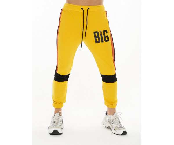 Спортивный костюм трикотажный горчичного цвета 9156G