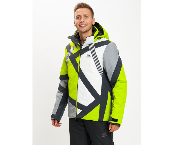 Горнолыжная куртка мужская зеленого цвета 77015Z