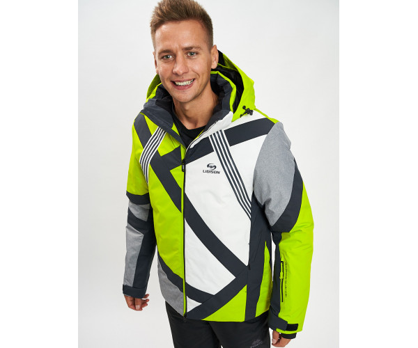 Горнолыжная куртка мужская зеленого цвета 77015Z