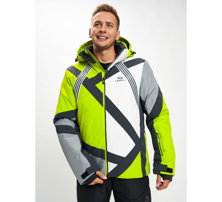 Горнолыжная куртка мужская зеленого цвета 77015Z