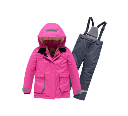 Горнолыжный костюм Valianly детский розового цвета 9004R