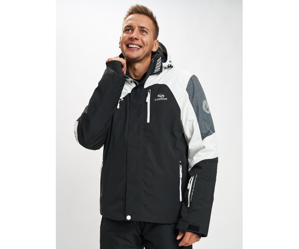 Горнолыжная куртка мужская белого цвета 77013Bl