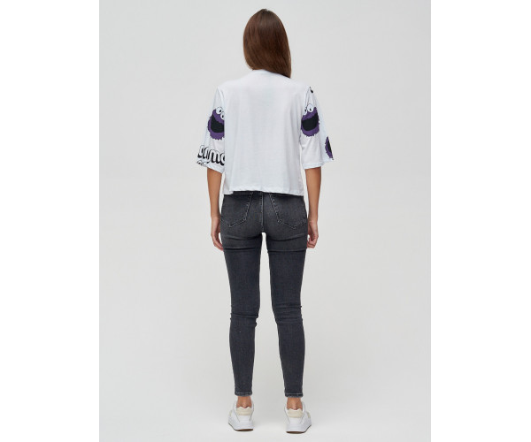 Топ футболка женская белого цвета 14001Bl