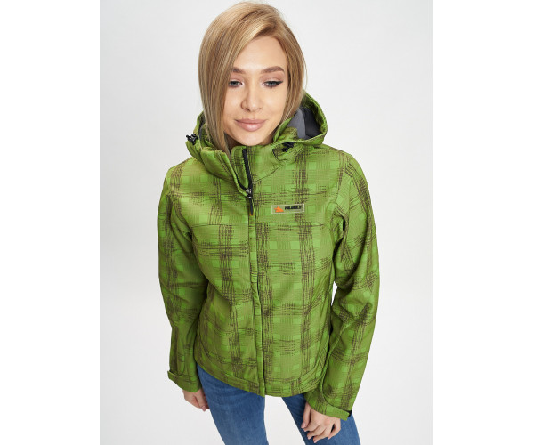 Ветровка женская зеленого цвета 1155Z