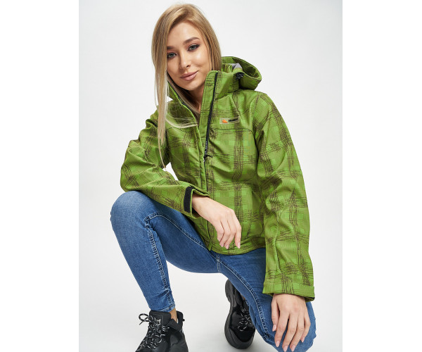 Ветровка женская зеленого цвета 1155Z