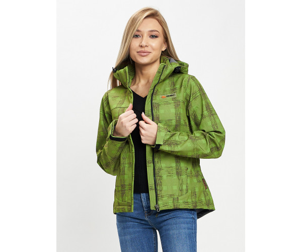 Ветровка женская зеленого цвета 1155Z