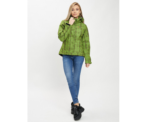 Ветровка женская зеленого цвета 1155Z