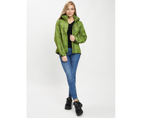 Ветровка женская зеленого цвета 1155Z