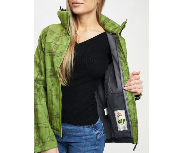 Ветровка женская зеленого цвета 1155Z