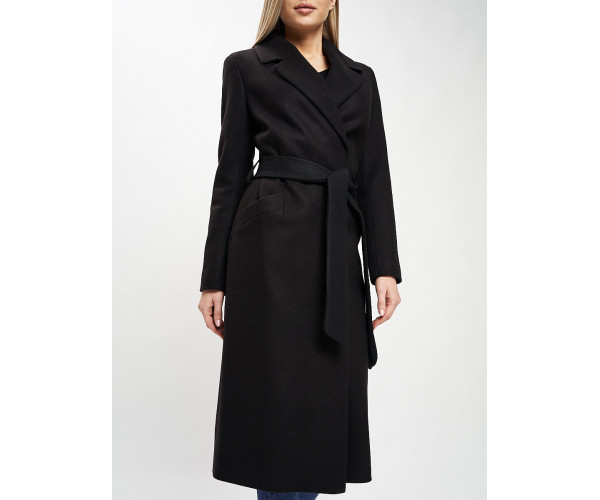 Пальто демисезонное черного цвета 41803Ch