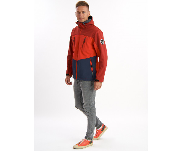 Ветровка мужская красного цвета 776Kr