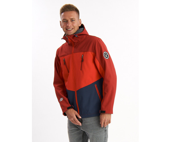 Ветровка мужская красного цвета 776Kr