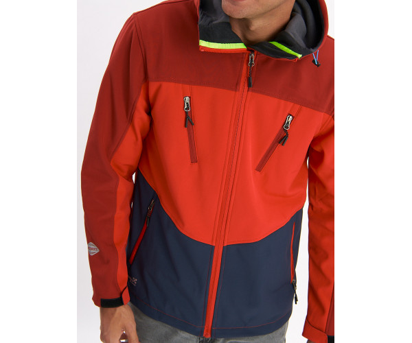 Ветровка мужская красного цвета 776Kr