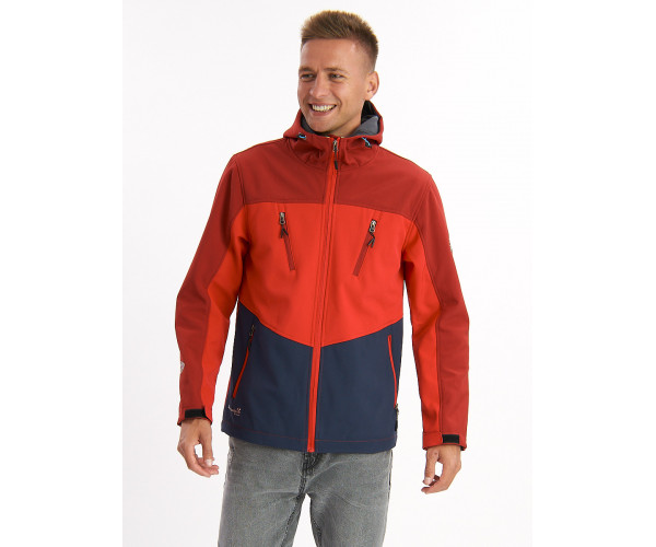 Ветровка мужская красного цвета 776Kr