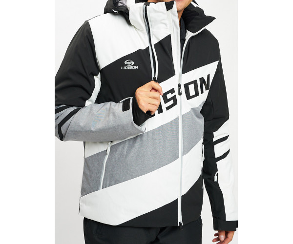 Горнолыжная куртка мужская белого цвета 77022Bl