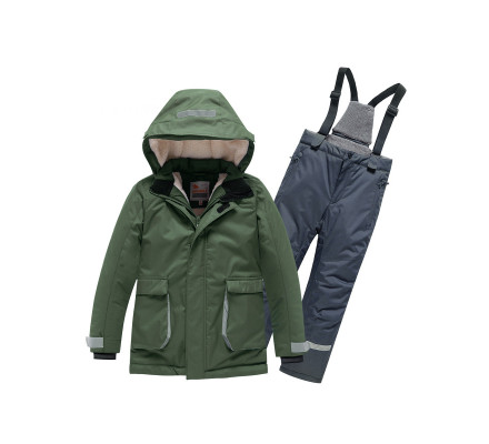 Горнолыжный костюм детский Valianly хаки цвета 9003Kh