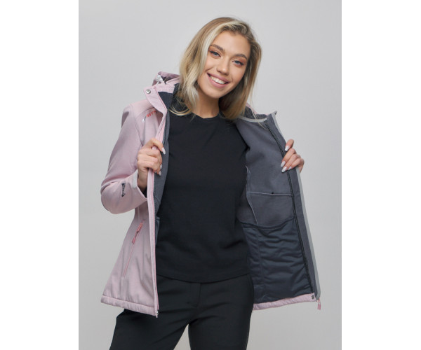 Костюм женский  розового цвета 02035R