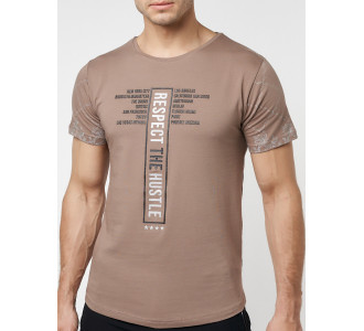 Подростковая футболка коричневого цвета 220072K