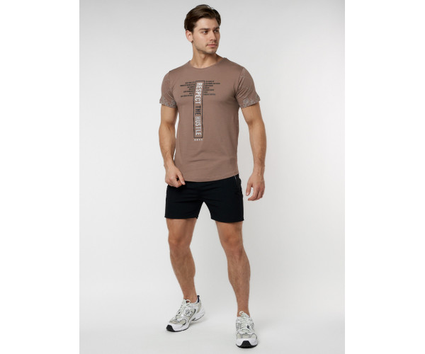 Подростковая футболка коричневого цвета 220072K