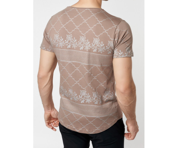 Подростковая футболка коричневого цвета 220072K