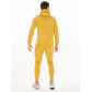 Спортивный костюм трикотажный горчичного цвета 9149G