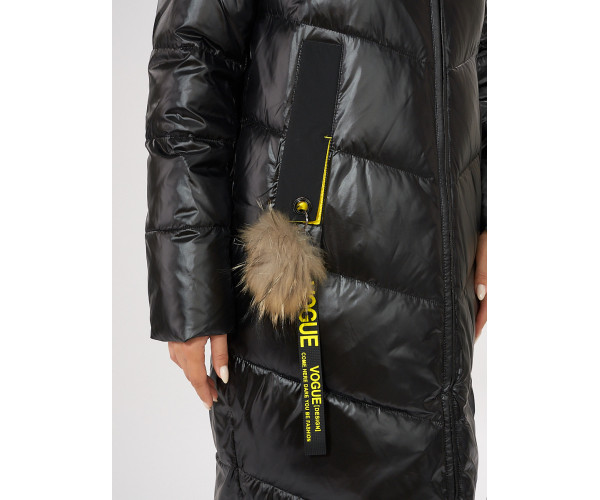 Куртка зимняя черного цвета 72169Ch