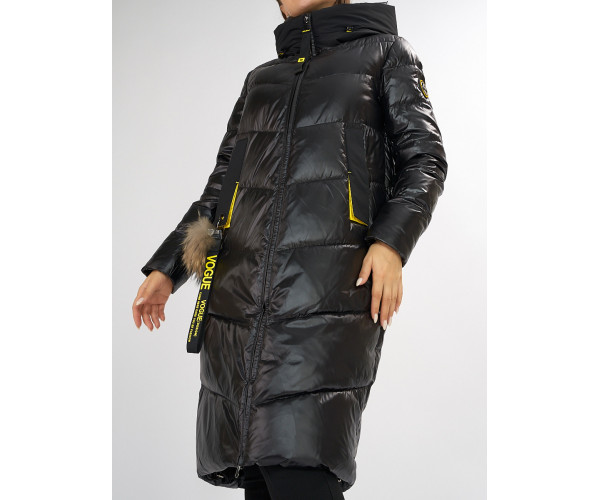 Куртка зимняя черного цвета 72169Ch