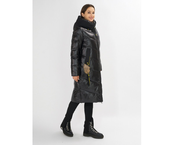 Куртка зимняя черного цвета 72169Ch
