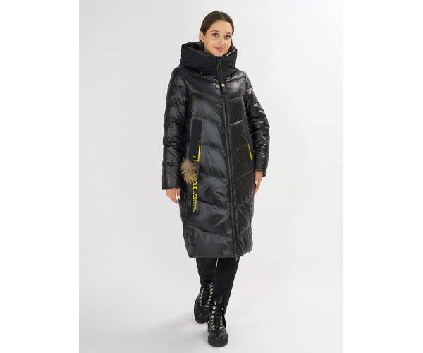 Куртка зимняя черного цвета 72169Ch