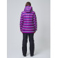 Женская зимняя горнолыжная куртка темно-фиолетового цвета 1937TF