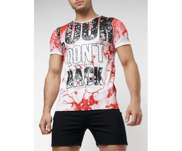 Подростковая футболка красного цвета 220077Kr