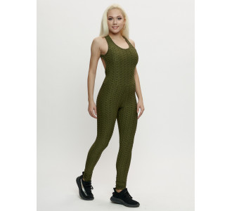 Комбинезон для фитнеса женский цвета хаки 2005Kh