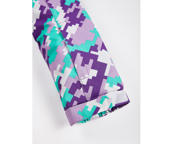 Подростковый для девочки зимний костюм горнолыжный фиолетового цвета 01774F