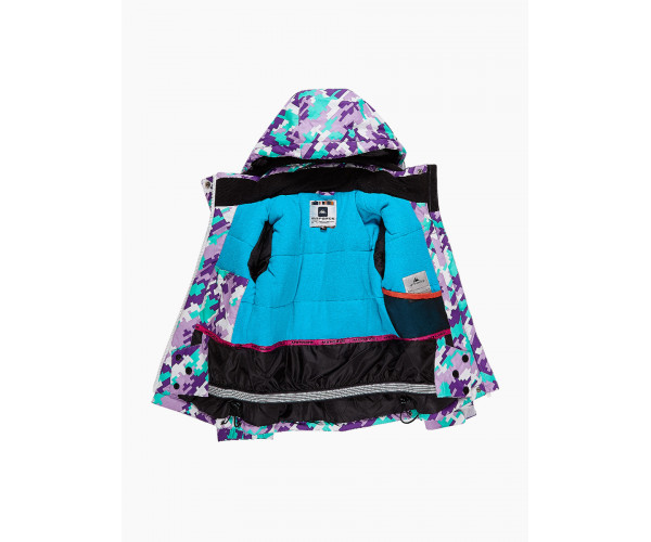 Подростковый для девочки зимний костюм горнолыжный фиолетового цвета 01774F