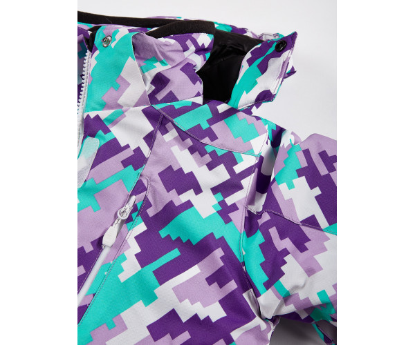 Подростковый для девочки зимний костюм горнолыжный фиолетового цвета 01774F