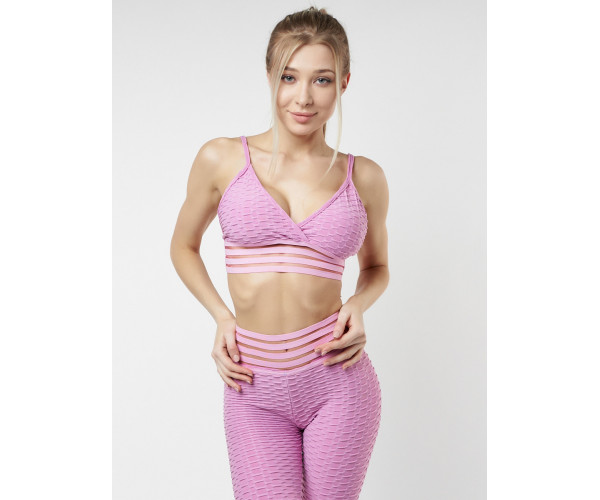 Костюм для фитнеса фиолетового цвета 22094F