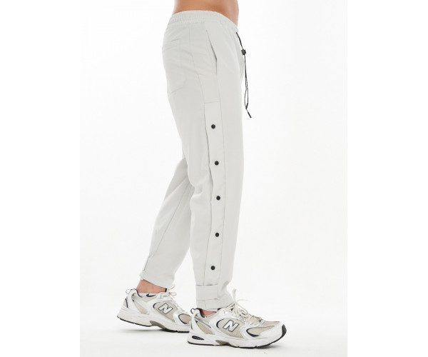 Костюм штаны с футболкой светло-серого цвета 221117SS