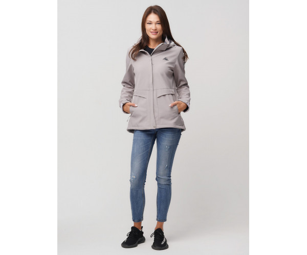 Ветровка  женская серый цвета 2032Sr