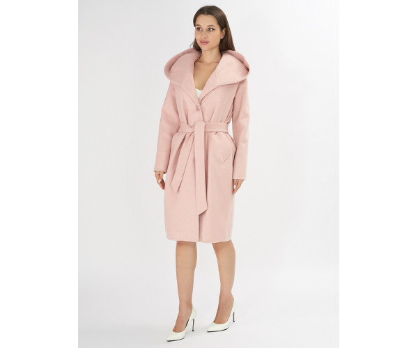 Пальто демисезонное розового цвета 42116R