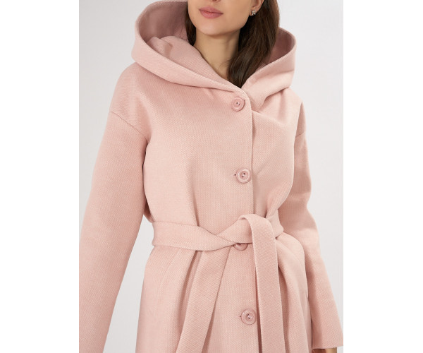Пальто демисезонное розового цвета 42116R