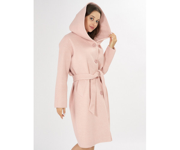 Пальто демисезонное розового цвета 42116R